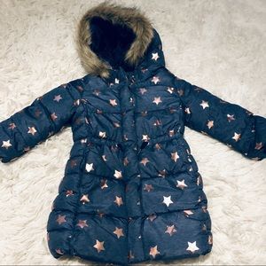 SOLD EUC Gap Girl ColdControl Star Blue Parka